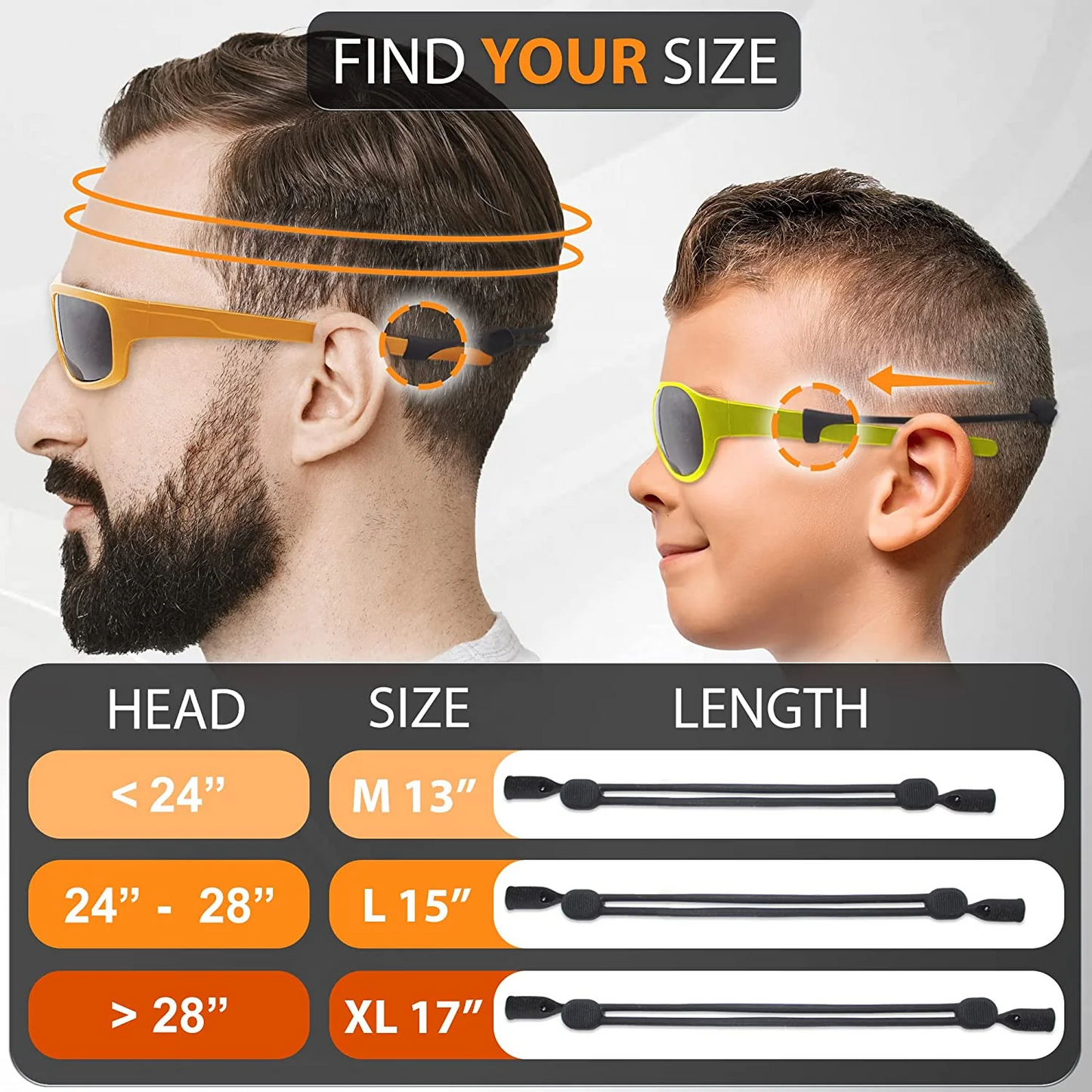 ✨LAST DAY SALE 60% OFF✨Silicone Glasses Strap Holder - No-Tail Eyeglass Strap Cord String