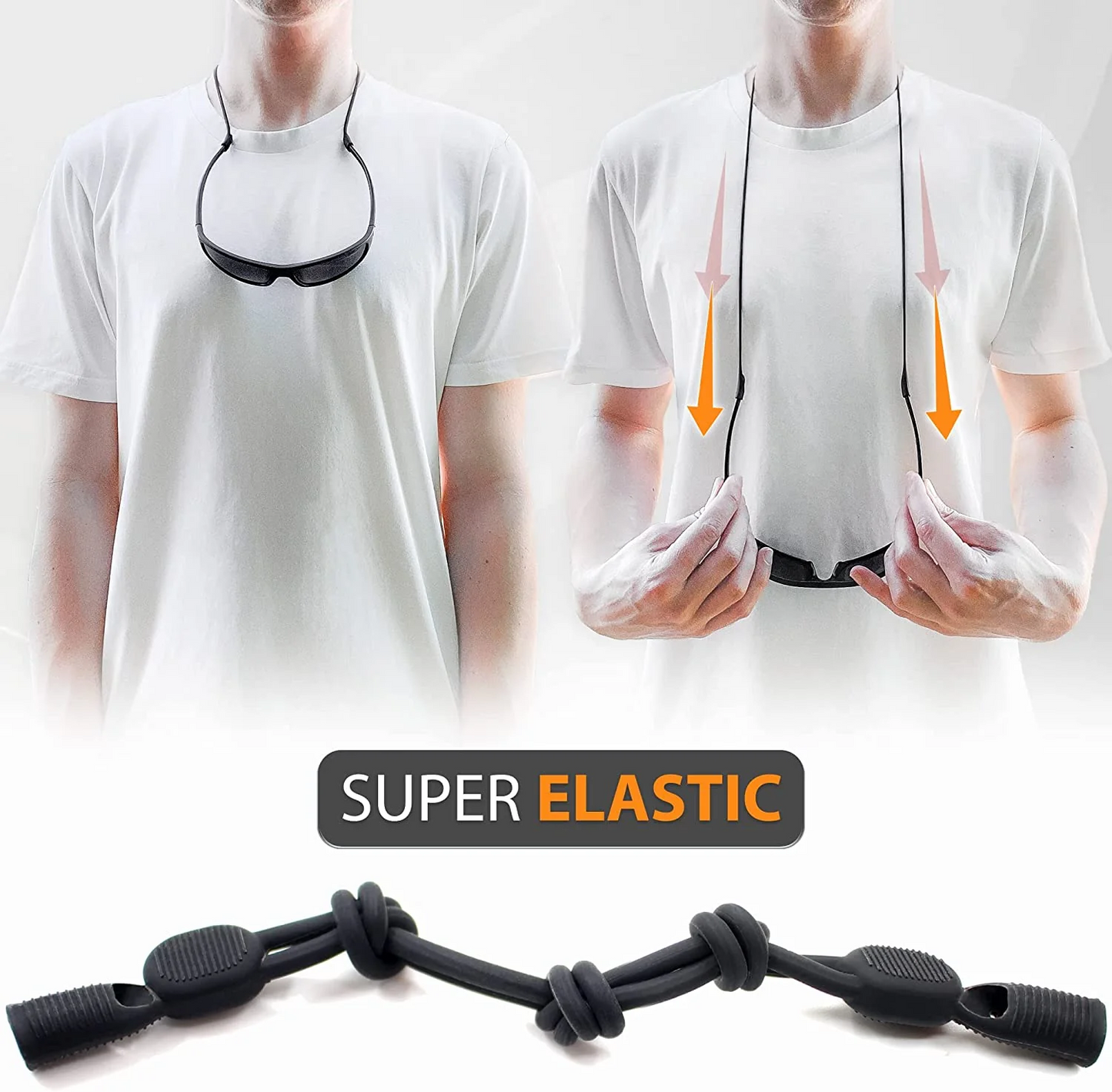 ✨LAST DAY SALE 60% OFF✨Silicone Glasses Strap Holder - No-Tail Eyeglass Strap Cord String